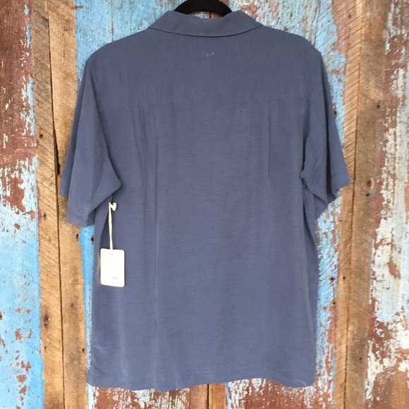 Honalua Blue Button Down Hawaii Shirt - Picture 5 of 5